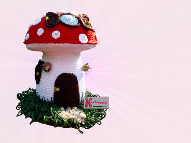 Türstopper Pilz Feenhaus, Häkelanleitung