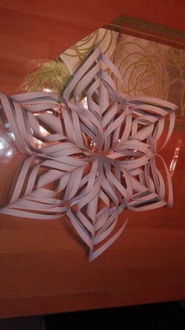 3D Weihnachtsstern - Basteln