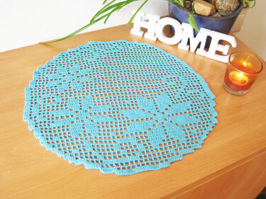 Häkelanleitung - Deckchen mit Sternen