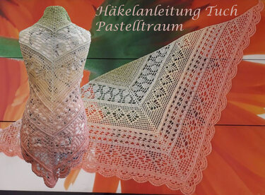 Häkelanleitung Tuch Pastelltraum