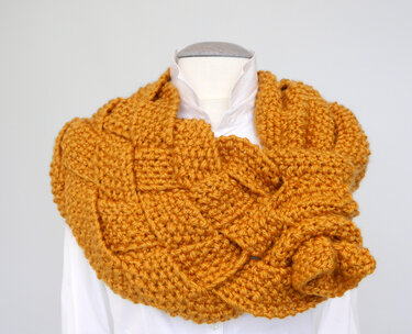 Strickanleitung - Keyhole Schal – Grobstrick Schal – No.127