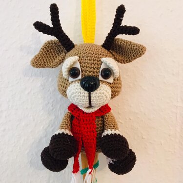 Weihnachten 2019: "Kochlöffel Rüdiger Rentier" - Häkeln