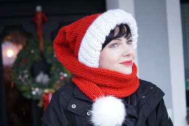 Weihnachtsmütze stricken Anleitung einfach