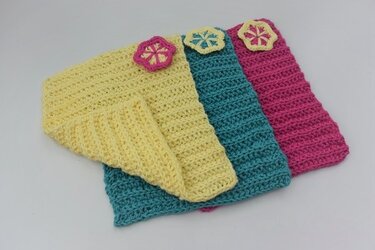 Spüllappen mit gleichem Struckturmuster auf Vorder- und Rückseite - Häkeln