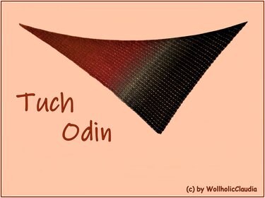 Häkelanleitung asymmetrisches Tuch "Odin"
