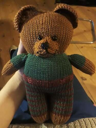 Vintage-Teddy-Karlchen - Stricken