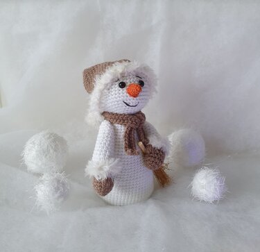 Fratz, der kleine Schneemann - Häkeln