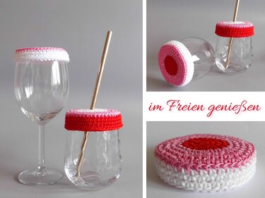 crochet pattern bee protective cover for glasses