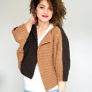 Schokolade und Karamell Jacke - Häkeln