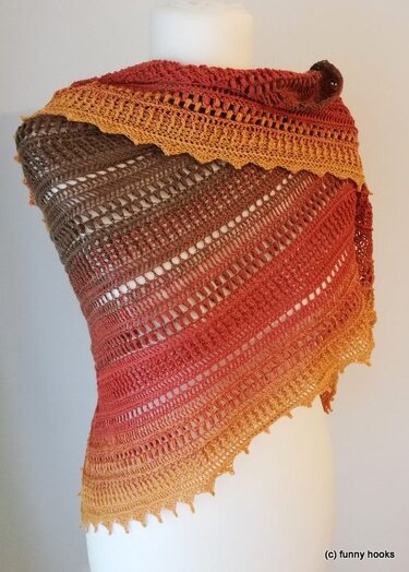 winter day shawl - Crochet