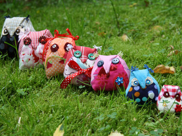 No Sewing Machine...Hand Sewing Pdf Pattern owl family - Crafts