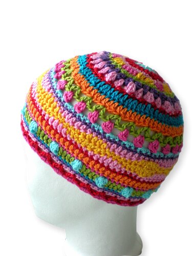 Hat Cap Crochet Pattern 2 sizes Baby Toddler 