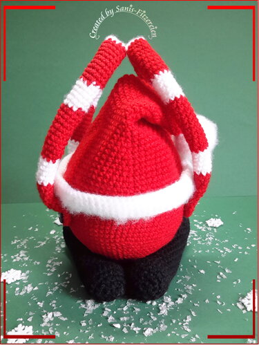 Häkelanleitung "Kugeliger Weihnachtsmann", Amigurumi