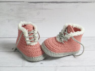 Häkelanleitung, Booties für Babys in 4 Größen