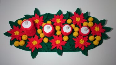 Häkelanleitung Adventsgesteck