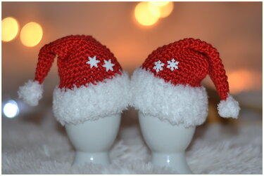 - NIKOLAUS - Eierwärmer/ Adventskalender, Minizipfelmützen, tolle Dekoidee zur Weihnachtszeit - Bild 3