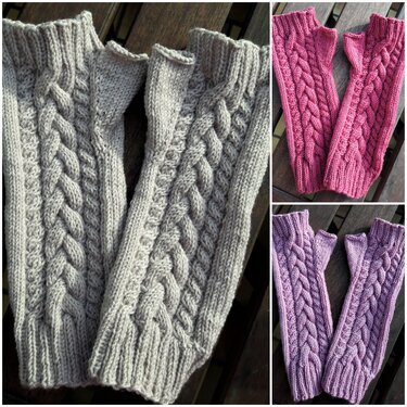 Strickanleitung für die Armstulpen "Greta" - Stricken