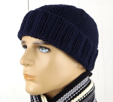 Strickanleitung Herrenmütze "Fischer - Style" - Bild 2