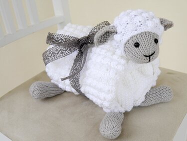 Knitting Pattern - Baby Blanket SCHAAFI - No.224E