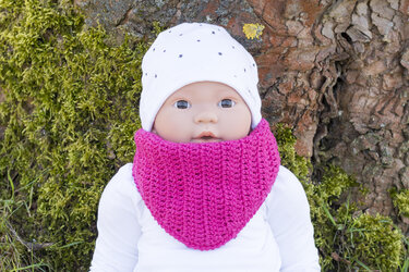 Häkelanleitung Basic Halstuch für Babys und Kinder