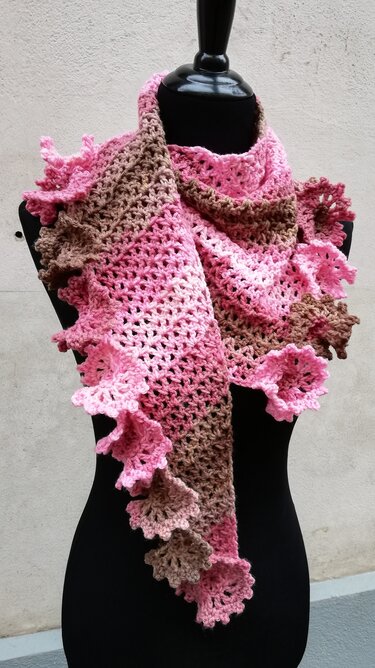 Gehäkelter Drachenschal "SISSY" - Häkeln