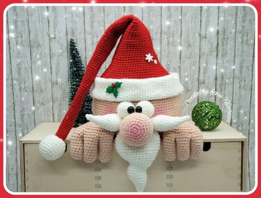 crochet pattern Santa Claus + Reindeer