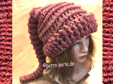 einfache  Zipfelmütze "Eleganze" - Häkeln