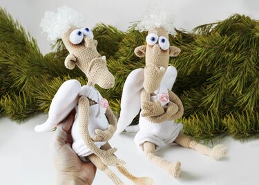 180DE Häkelanleitung Trauriger Engel Akakiy - Amigurumi PDF Astashova CP