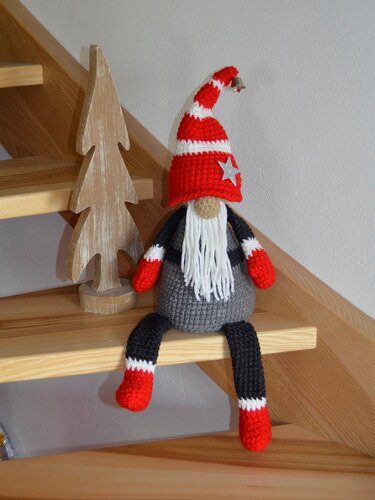 Wichtel Xxl Treppenhocker Kantenhocker Türstopper Nikolaus Weihnachtsdeko Häkelanleitung