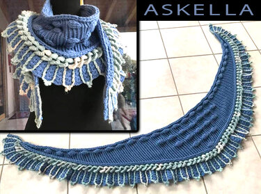 Großes Tuch" ASKELLA" - Häkeln