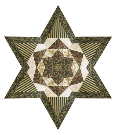 Paper Piecing  -  Stern 10 - Nähen auf Papier