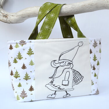 Stickdatei Nikolaus Redwork verschiedene Größen SET - Sticken