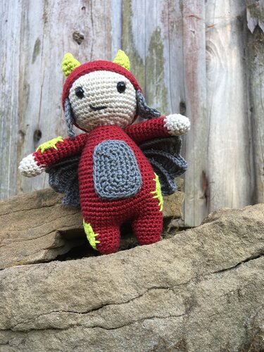 Diabolo der kleine Flugdämon - Häkeln