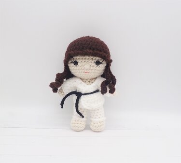 Felton in Karate Costume- Crochet Amigurumi Pattern PDF- English