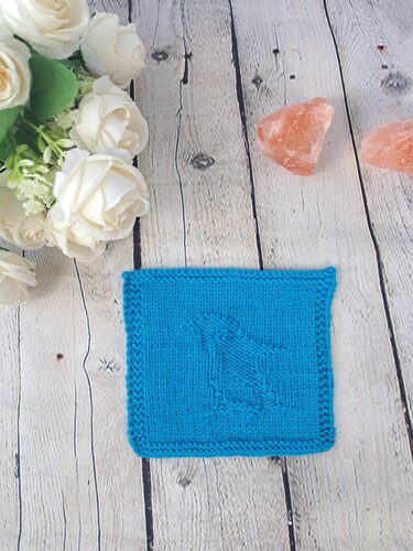 Pattern Bobby Penguin square - Knitting