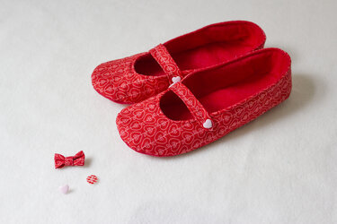 Ballerina-Hausschuhe "Klara" - Nähen