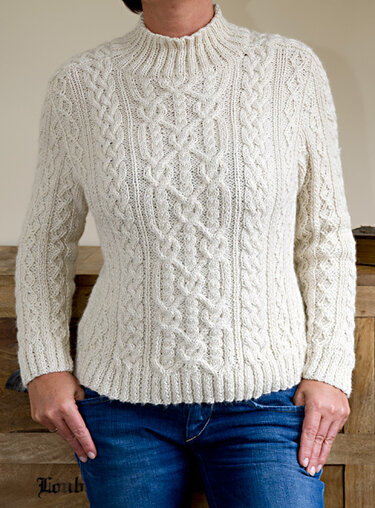 Aran sweater "Svenja" - Knitting