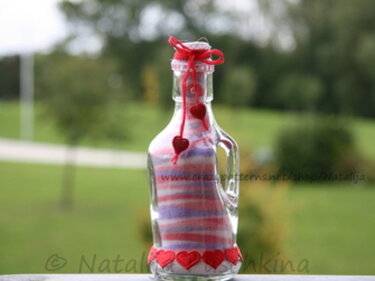 Deko Fläschchen - für Dein Zuhause oder Garten | Kostenlose Anleitung zum Selbermachen | Gratis PDF - Basteln