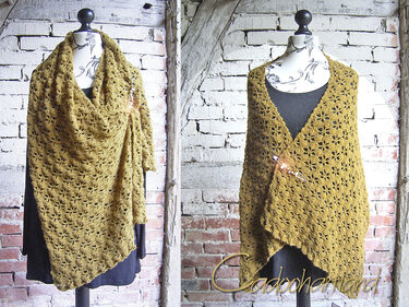 Tuch häkeln - Wüstenblume - grosses Schaltuch, Stola, Tuch, Schal