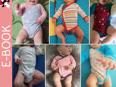 Wickelbody "Miniwax" Gr. 44-74 - Nähanleitung & Schnittmuster & Beamerdatei