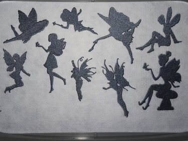 Fee Silhouetten Stickdatei - Sticken