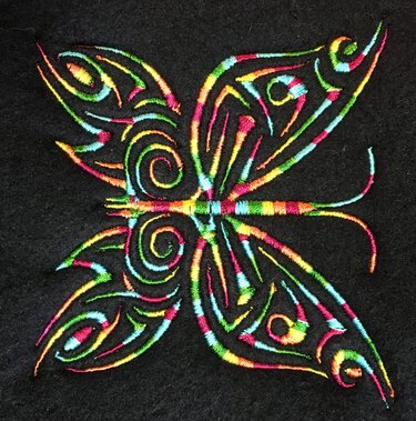 Schmetterling alle Formate 10x10 - Sticken