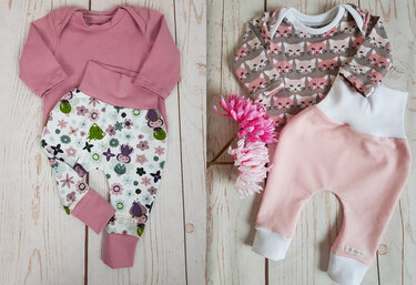 Newborn-Set LOU Hose+Shirt  Gr. 50-92 icl. gratis Plottdatei - Nähen