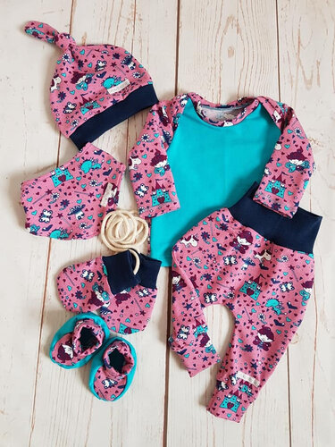 Newborn-Set LOU komplett Gr. 50-92 icl. gratis Plottdatei - Nähen