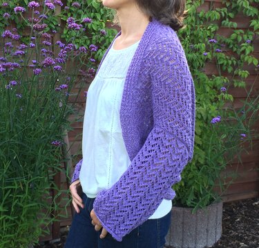 Strickanleitung für Seelenwärmer "Lavendeltraum" Größe 36-40 - Bild 4