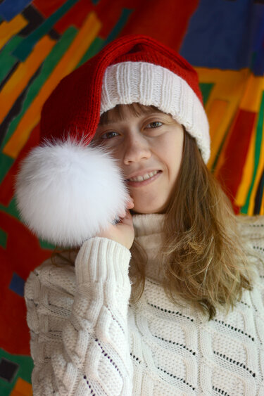 Santa Claus Knit Hat Pattern - Knitting