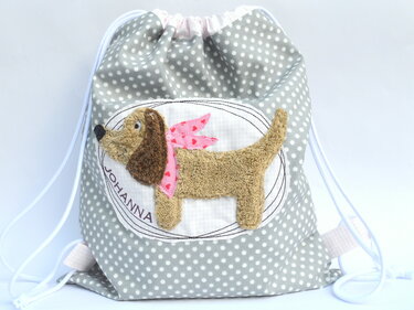 Stickdatei Doodle Dackel für den 13x18cm Rahmen - Sticken