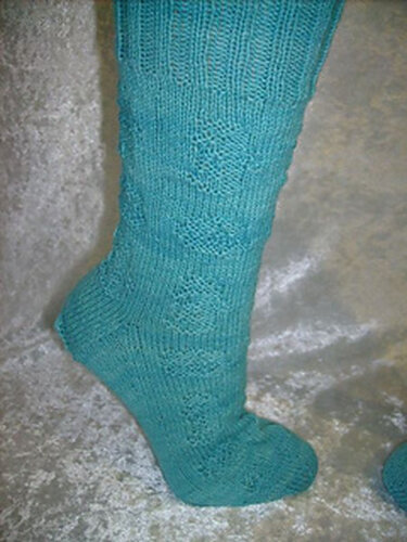 Sockenmuster unter Wasser - Stricken