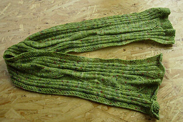 Schal Schilf im Morgentau - Stricken