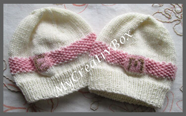 Babymütze "Jamie", Ku 25-30, gestrickt - Stricken